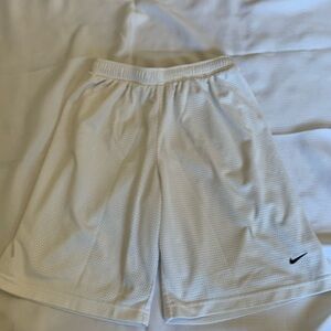 White Nike boys shorts